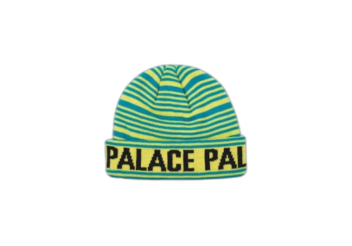 Palace Stripe Beanie Fluro