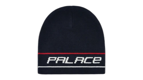 Palace Stripe Nein Cuff Beanie Navy
