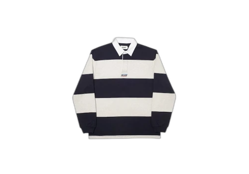 Palace Striped Rugby Black/Grey