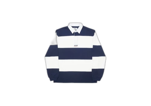 Palace Striped Rugby Navy/White