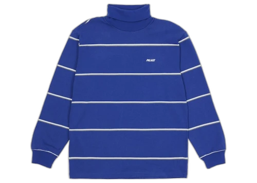 Palace Striped Turtleneck Blue