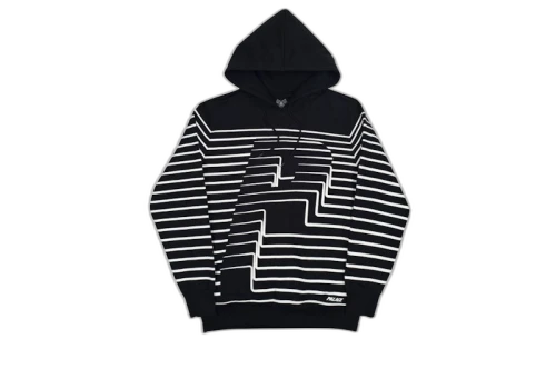 Palace Striper Hood Black