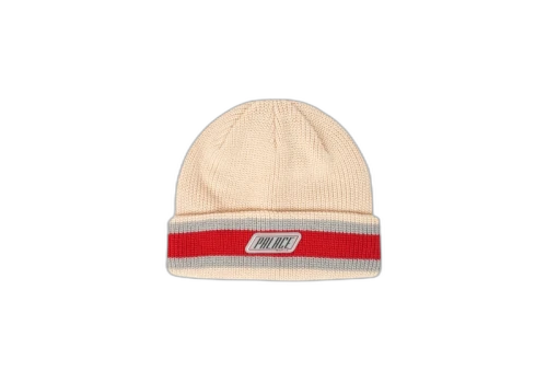 Palace Stuff Knit Beanie White