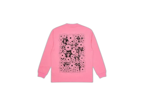 Palace Suburban Bliss Flower Faces Longsleeve Pink