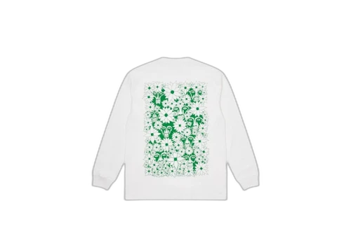 Palace Suburban Bliss Flower Faces Longsleeve White