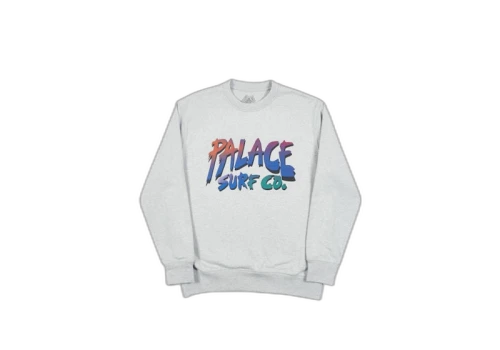 Palace Surf Co Crew Grey Marl