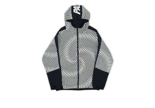 Palace Swirl Hood Jacket Black/White