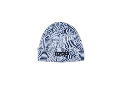 Palace Swirly Wurly Beanie Navy/White