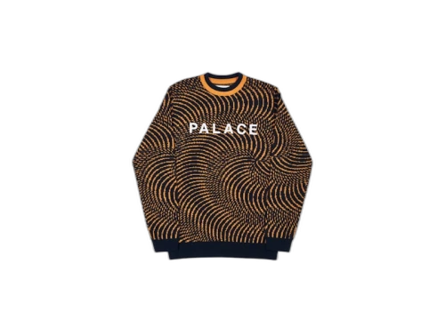Palace Swirly Wurly Knit Black/Orange