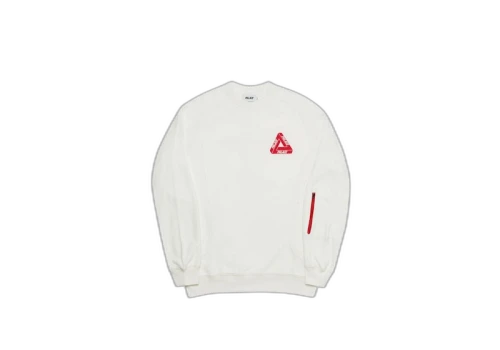 Palace Techie Ferg Crew White