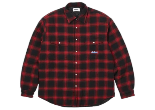 Palace Therma Yak Thinsulate Shirt Red