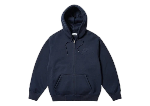 Palace Thermal Embossed P3 Zip Hood Navy