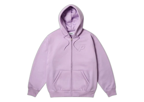 Palace Thermal Embossed P3 Zip Hood Pastel Purple