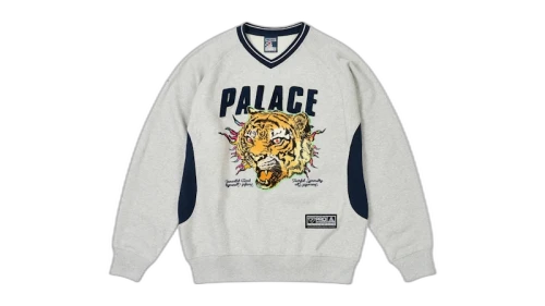 Palace Tora Tora Crew Grey Marl