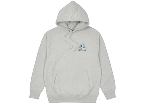 Palace Tri-Chrome Hood Grey Marl