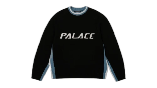 Palace Tri Colour Knit Black