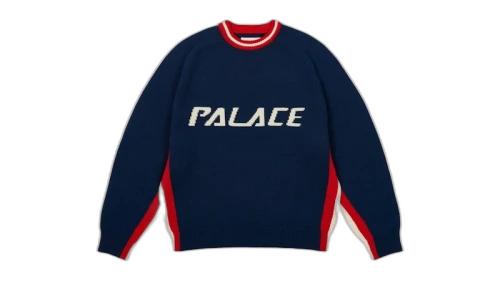 Palace Tri Colour Knit Navy