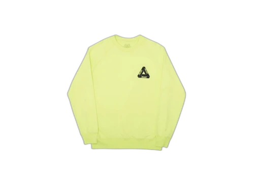 Palace Tri-Ferg Crew Fluro Yellow