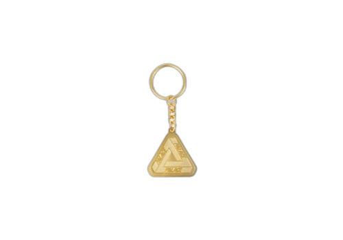Palace Tri-Ferg Metal Keyring Gold