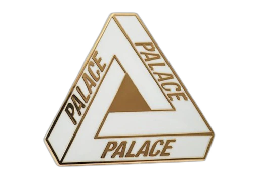 Palace Tri-Ferg Pin Badge White
