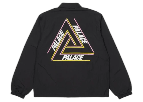 Palace Tri Outline Coach Jacket Black