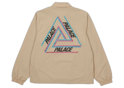 Palace Tri Outline Coach Jacket Tan