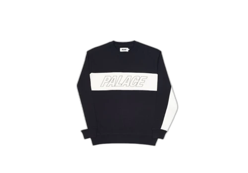 Palace Tri Panel Crew Black/White