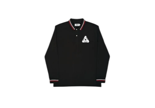Palace Tri Polo Longsleeve Black