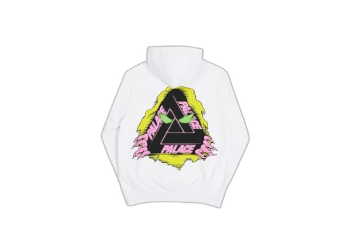 Palace Tri-Ripper Hoodie White