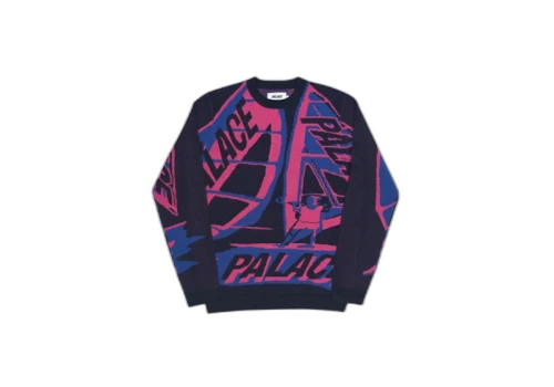 Palace Tri-Sail Knit Black