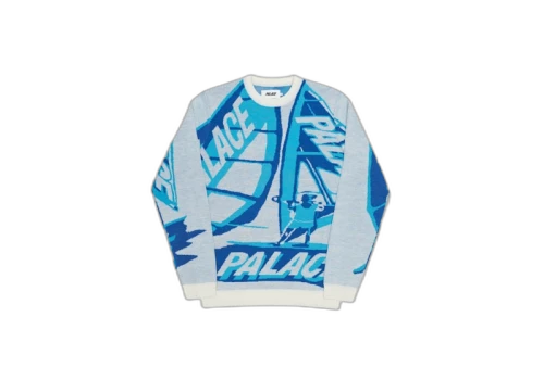 Palace Tri-Sail Knit White