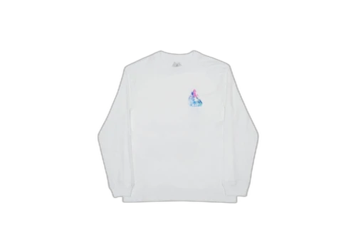 Palace Tri-Smudge L/S T-Shirt White