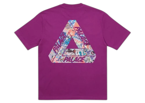 Palace Tri-Sticker Pack T-shirt Plum