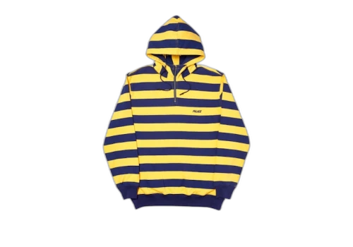 Palace Tri-Stripe-Zip Hood Yellow/Navy