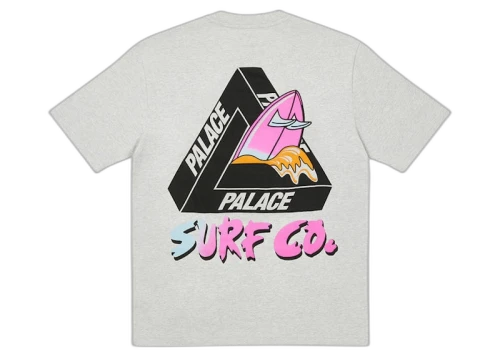 Palace Tri-Surf Co T-shirt Grey Marl