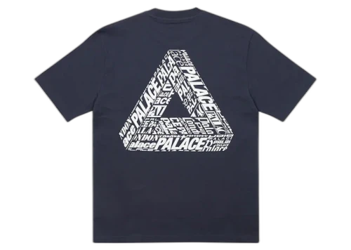Palace Tri-Text T-Shirt Navy
