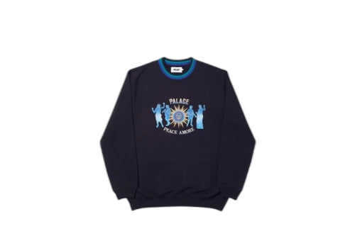 Palace Tripper Rib Crew Black