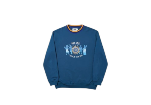 Palace Tripper Rib Crew Blue