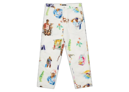 Palace Trolley Plain Pant Stone