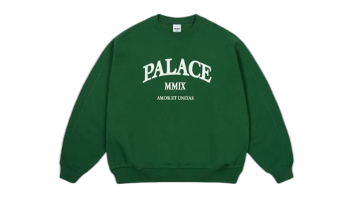Palace Unitas Oversized Crew Racey Green