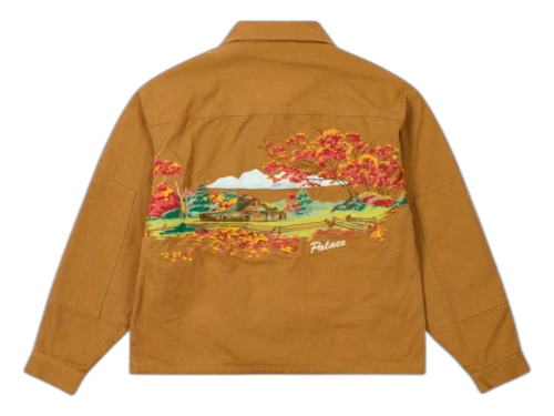 Palace Utility Fleece Jacket Brown