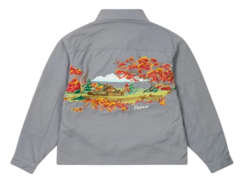 Palace Utility Fleece Jacket Grey