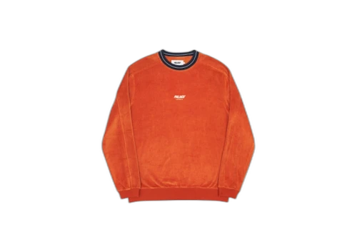 Palace Velour Crew Burnt Orange