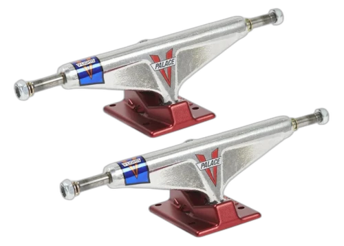 Palace Venture Polished V-Lights 5.8" Skateboard Trucks Red
