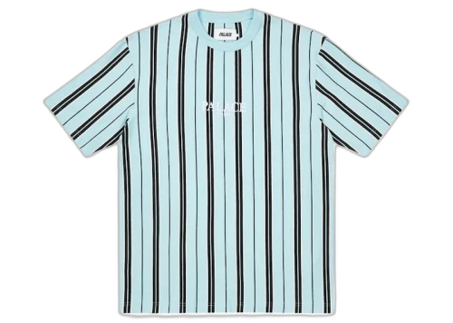 Palace Vertical Stripe T-shirt Light Blue