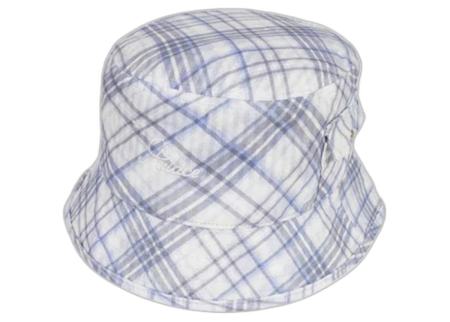 Palace Warp Check Bucket Hat Blue