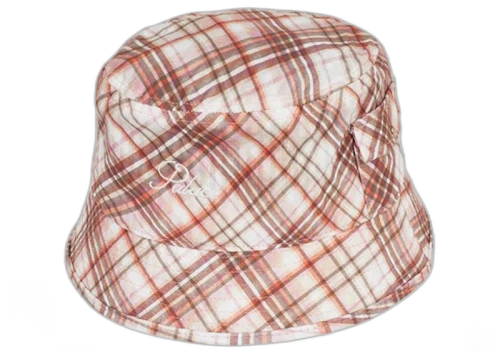 Palace Warp Check Bucket Hat Red