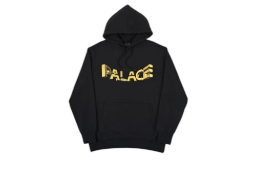 Palace Warp Font Hood Black