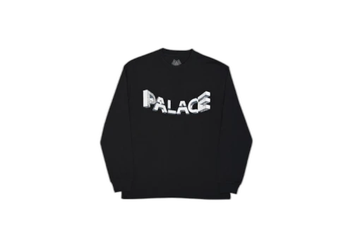 Palace Warp Font Longsleeve Black