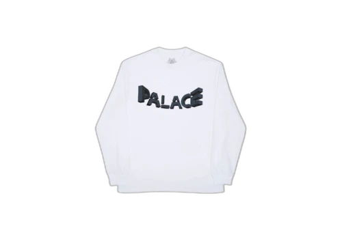 Palace Warp Font Longsleeve White